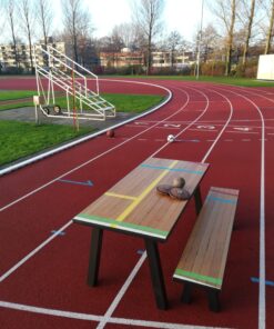 Sportvloertafel met bankje