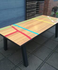 Sportvloertafel met originele belijning
