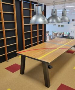 gymvloertafel met originele lijnen